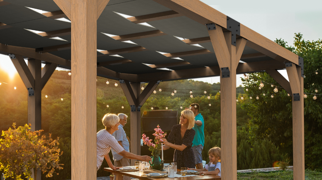 Bouw je Eigen Duurzame Douglas Houten Pergola met Onze Unieke Hoekverbindingen