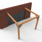 Aanbouw Pergola Hout Pakket | Tegen gevel | Schaduwdoek zonwering - Rijpex