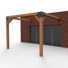 Aanbouw Pergola Hout Pakket | Tegen gevel | Schaduwdoek zonwering - Rijpex