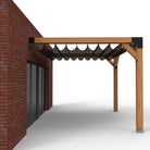 Aanbouw Pergola Hout Pakket | Tegen gevel | Schaduwdoek zonwering - Rijpex