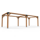 Pergola hout XL met twee schuifbare schaduwdoeken - Rijpex