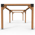 Pergola hout XL met twee schuifbare schaduwdoeken - Rijpex