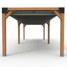 Pergola hout XL met twee schuifbare schaduwdoeken - Rijpex