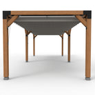 Pergola hout XL met twee schuifbare schaduwdoeken - Rijpex