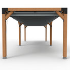 Pergola hout XL met twee schuifbare schaduwdoeken - Rijpex