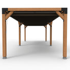 Pergola hout XL met twee schuifbare schaduwdoeken - Rijpex