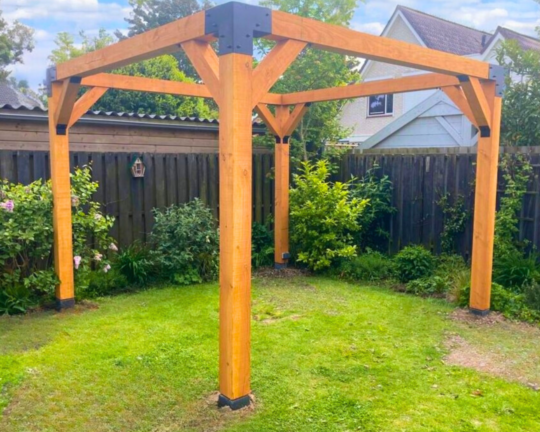 Pergola Hout Pakket | Prieel Paaldikte 15x15cm, 12x12cm 9x9cm - Rijpex