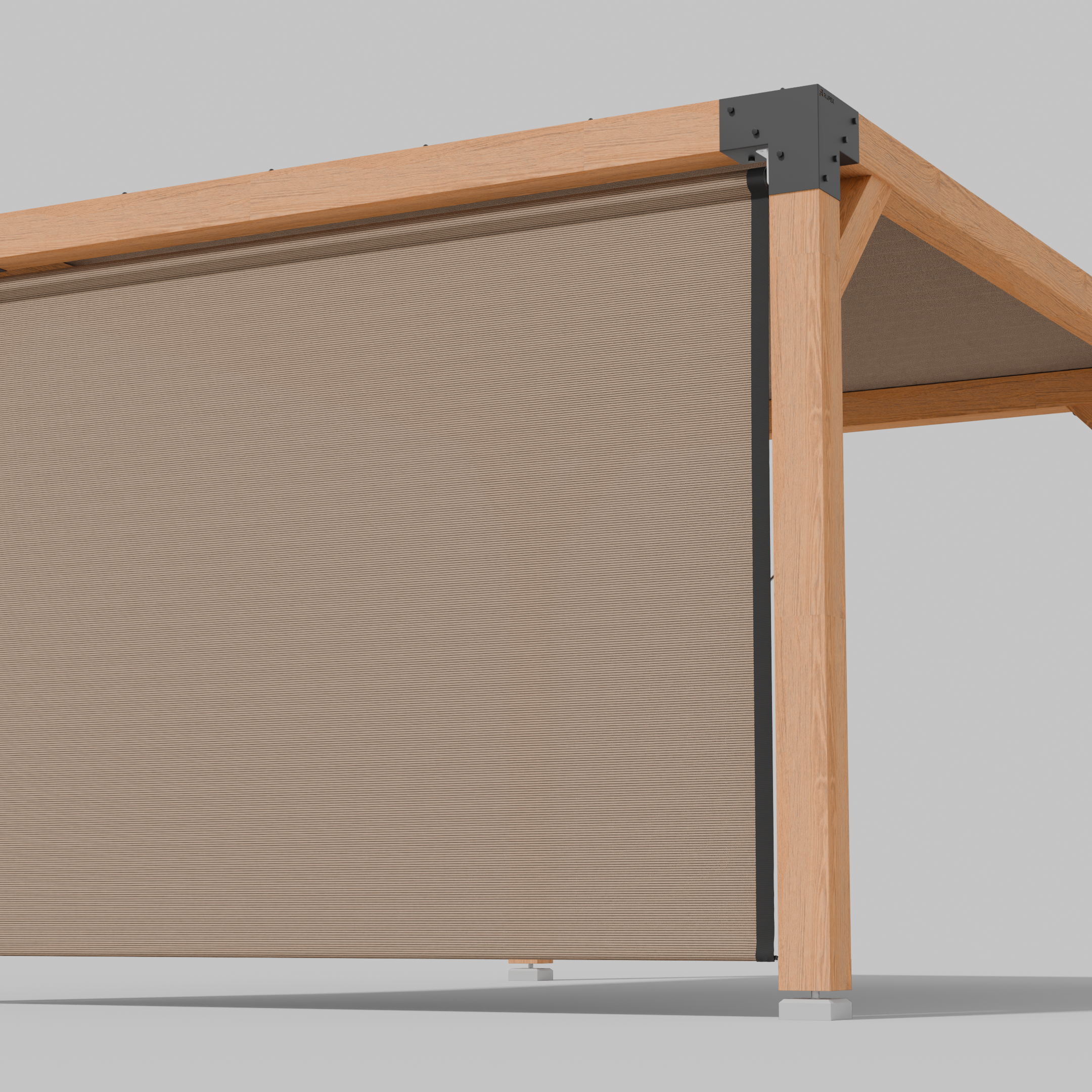 Buiten Rolgordijn HDPE – Schaduwdoek Zijwand Pergola - Rijpex