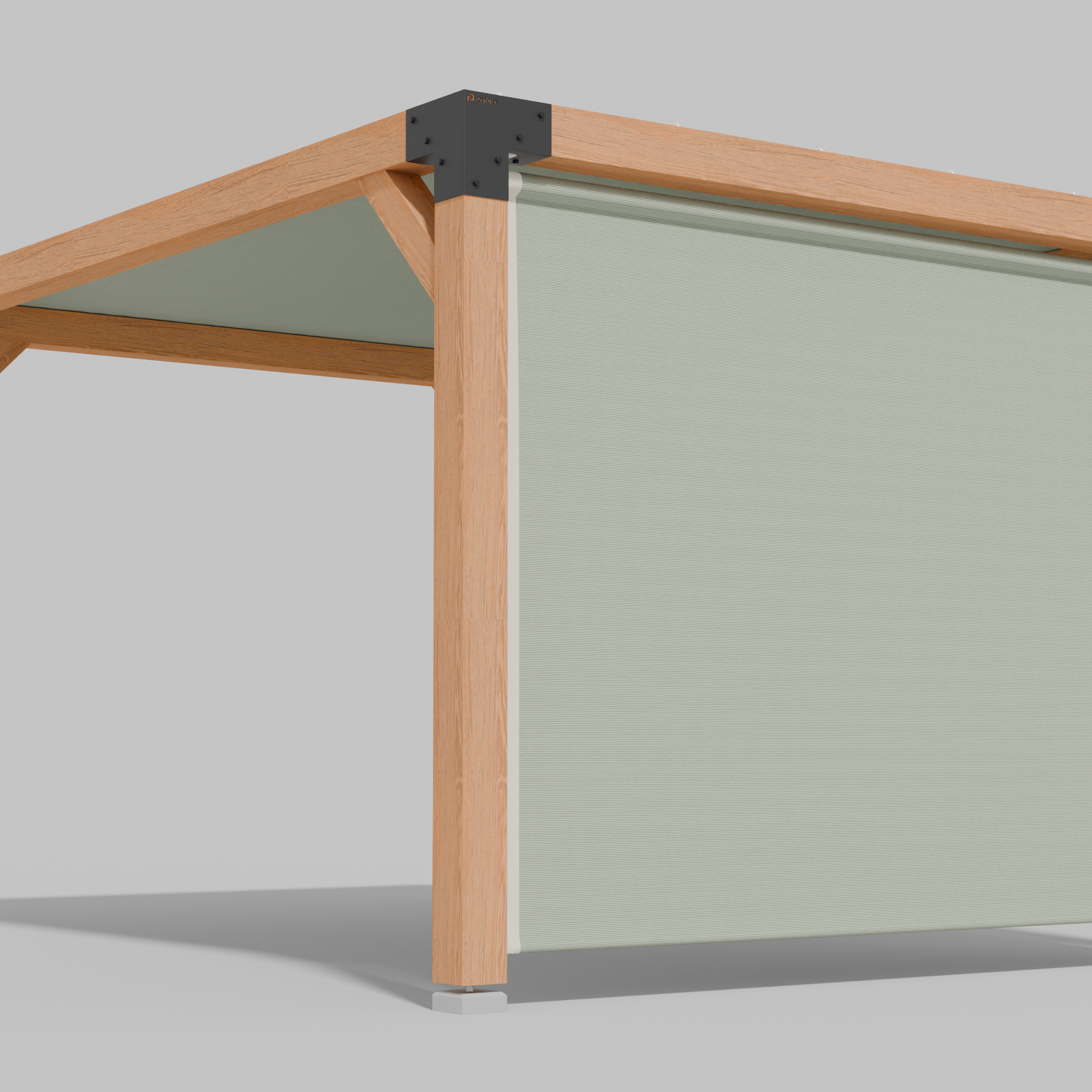 Buiten Rolgordijn HDPE – Schaduwdoek Zijwand Pergola - Rijpex