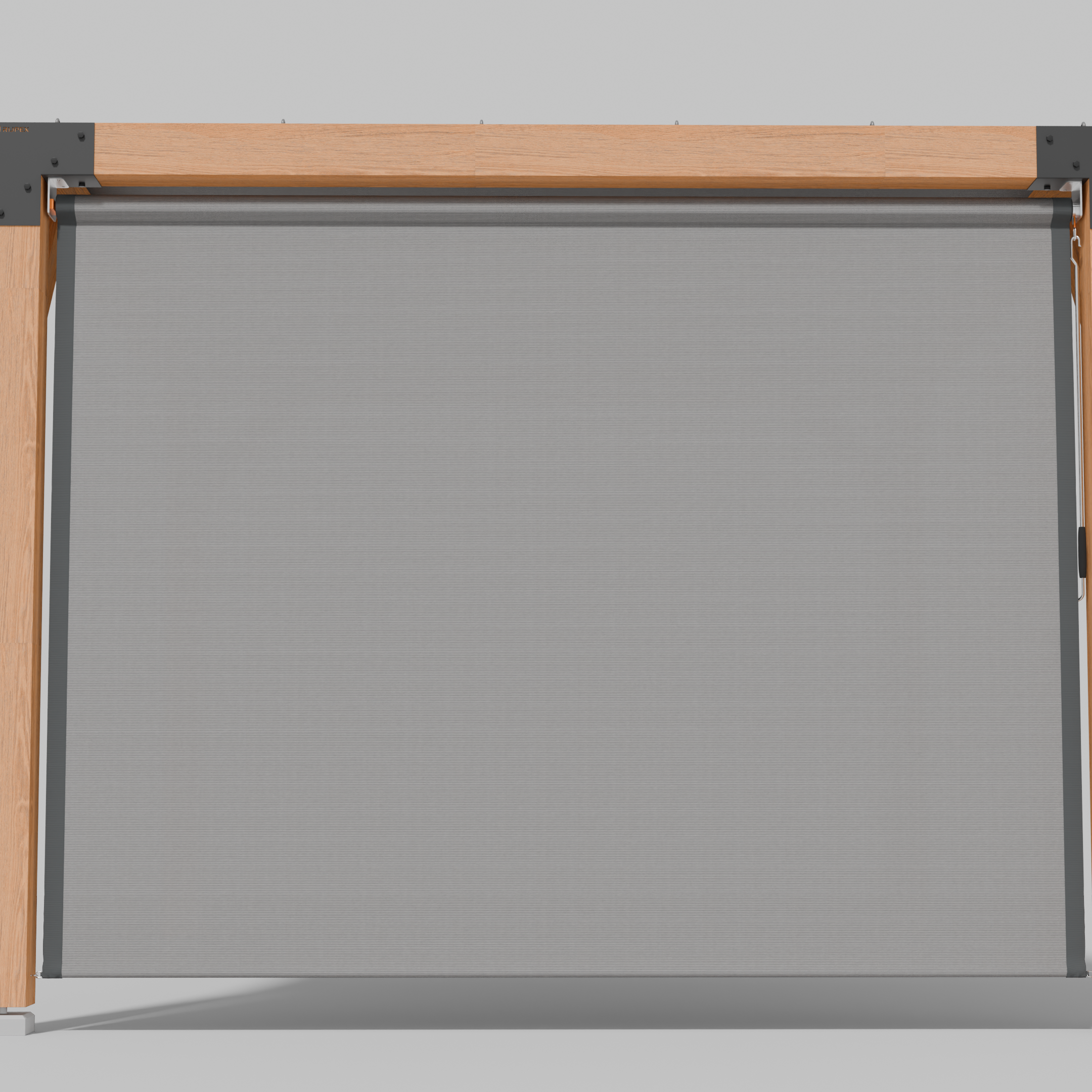 Buiten Rolgordijn HDPE – Schaduwdoek Zijwand Pergola - Rijpex