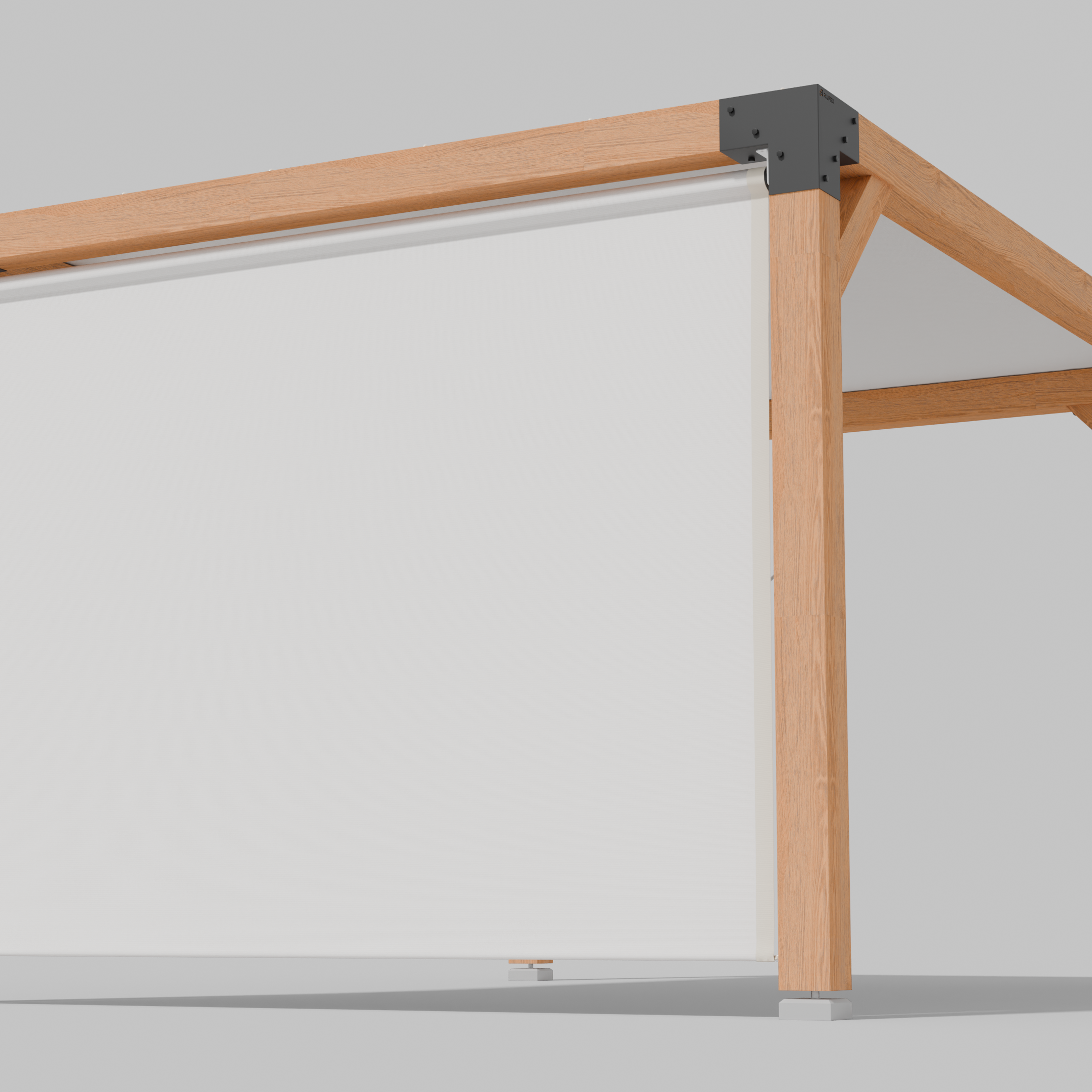 Buiten Rolgordijn HDPE – Schaduwdoek Zijwand Pergola - Rijpex
