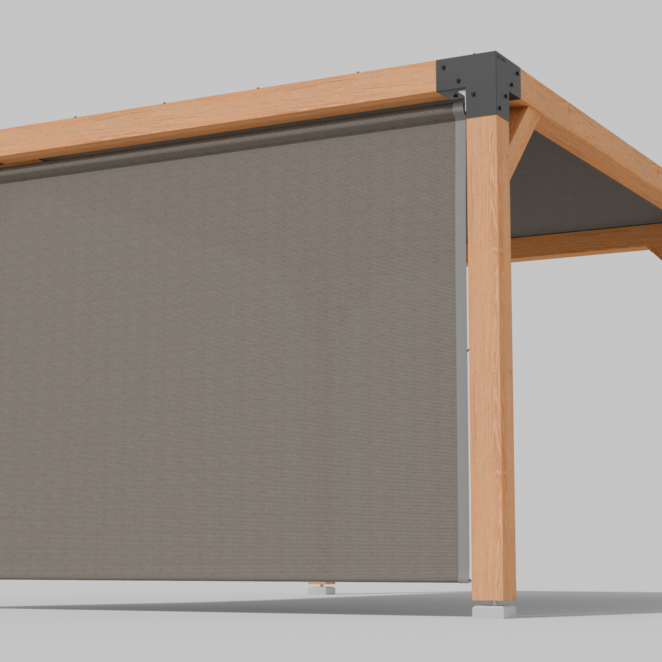 Buiten Rolgordijn HDPE – Schaduwdoek Zijwand Pergola - Rijpex