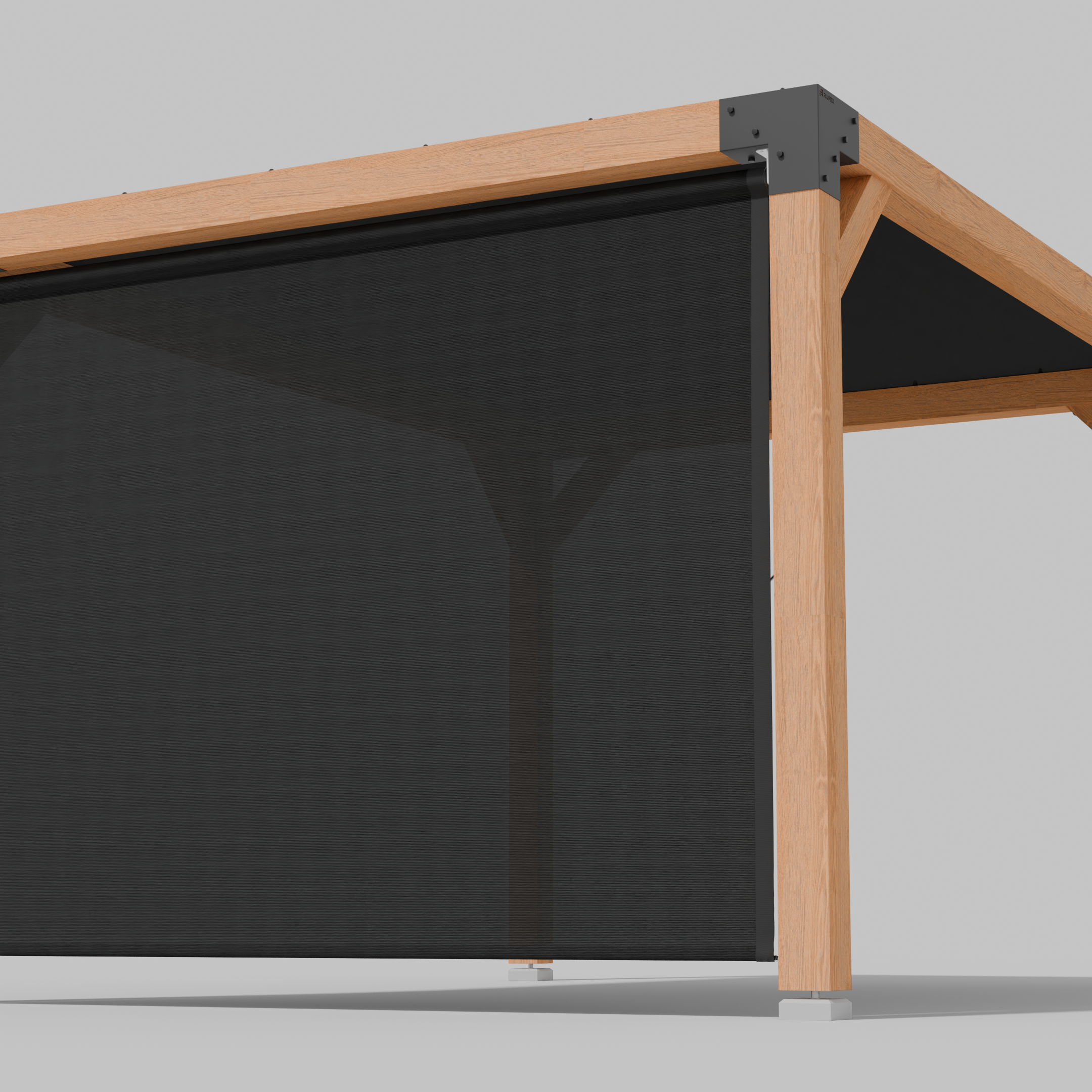 Buiten Rolgordijn HDPE – Schaduwdoek Zijwand Pergola - Rijpex