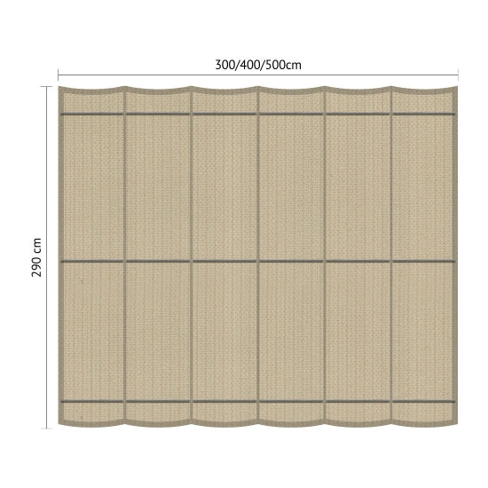 Muur Pergola Hout Pakket | Paaldikte 15x15cm | Harmonicadoek - Rijpex