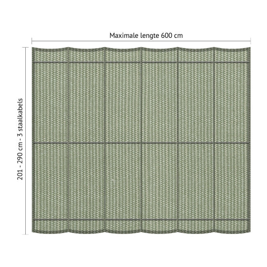 Muur Pergola Hout Pakket | Paaldikte 15x15cm | Harmonicadoek - Rijpex