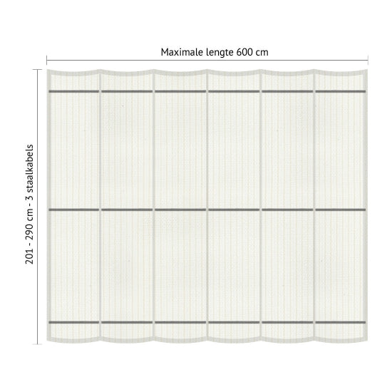 Muur Pergola Hout Pakket | Paaldikte 15x15cm | Harmonicadoek - Rijpex