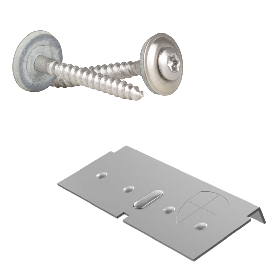 Buiten/Buiten hoek daktrim 40x40cm aluminium brute | Brute - Rijpex