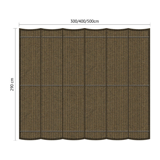 Muur Pergola Hout Pakket | Paaldikte 15x15cm | Harmonicadoek - Rijpex