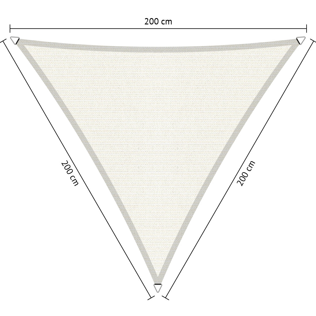 Gelijkzijdig Driehoek Schaduwdoek - Rijpex