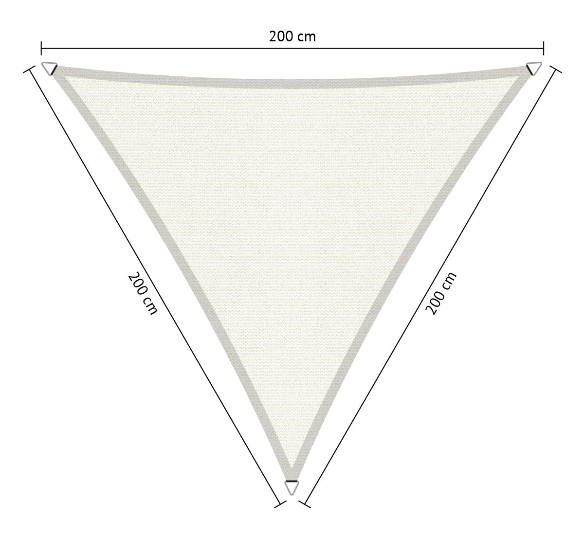Gelijkzijdig Driehoek Schaduwdoek - Rijpex