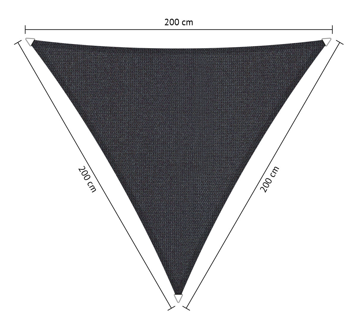 Gelijkzijdig Driehoek Schaduwdoek - Rijpex