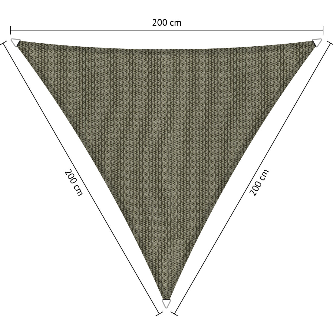Gelijkzijdig Driehoek Schaduwdoek - Rijpex