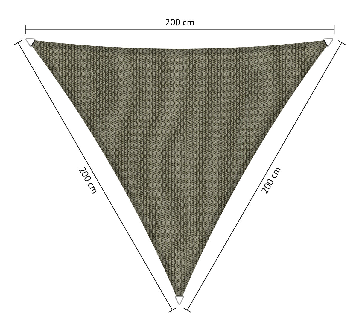 Gelijkzijdig Driehoek Schaduwdoek - Rijpex