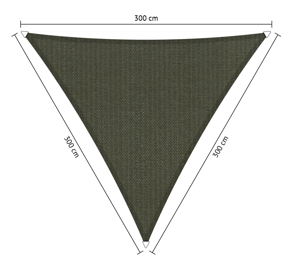 Gelijkzijdig Driehoek Schaduwdoek - Rijpex