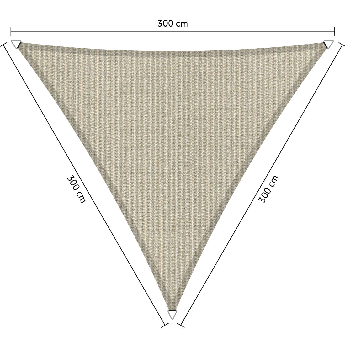 Gelijkzijdig Driehoek Schaduwdoek - Rijpex