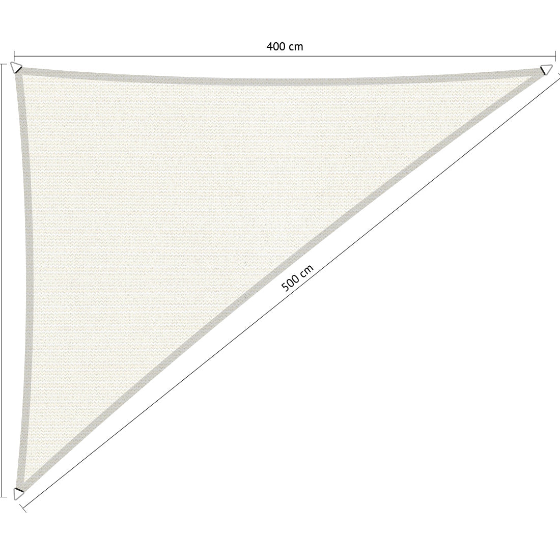 Driehoek 90° schaduwdoeken - Rijpex