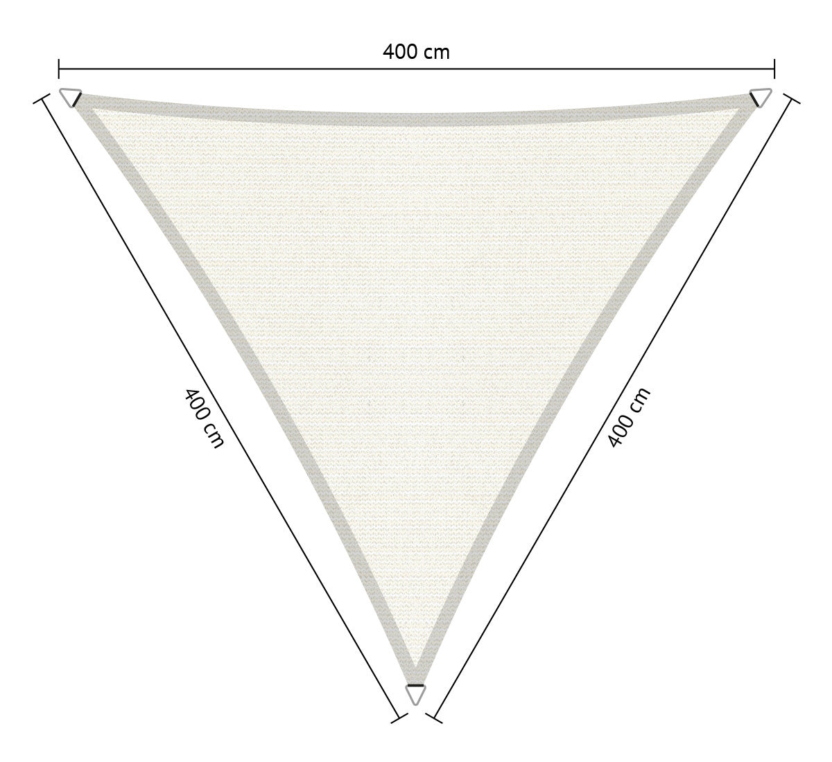 Gelijkzijdig Driehoek Schaduwdoek - Rijpex