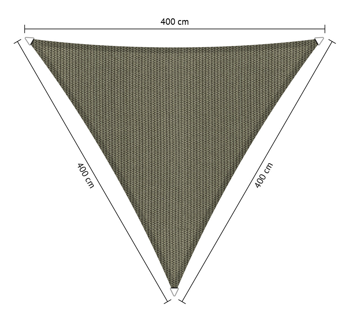 Gelijkzijdig Driehoek Schaduwdoek - Rijpex