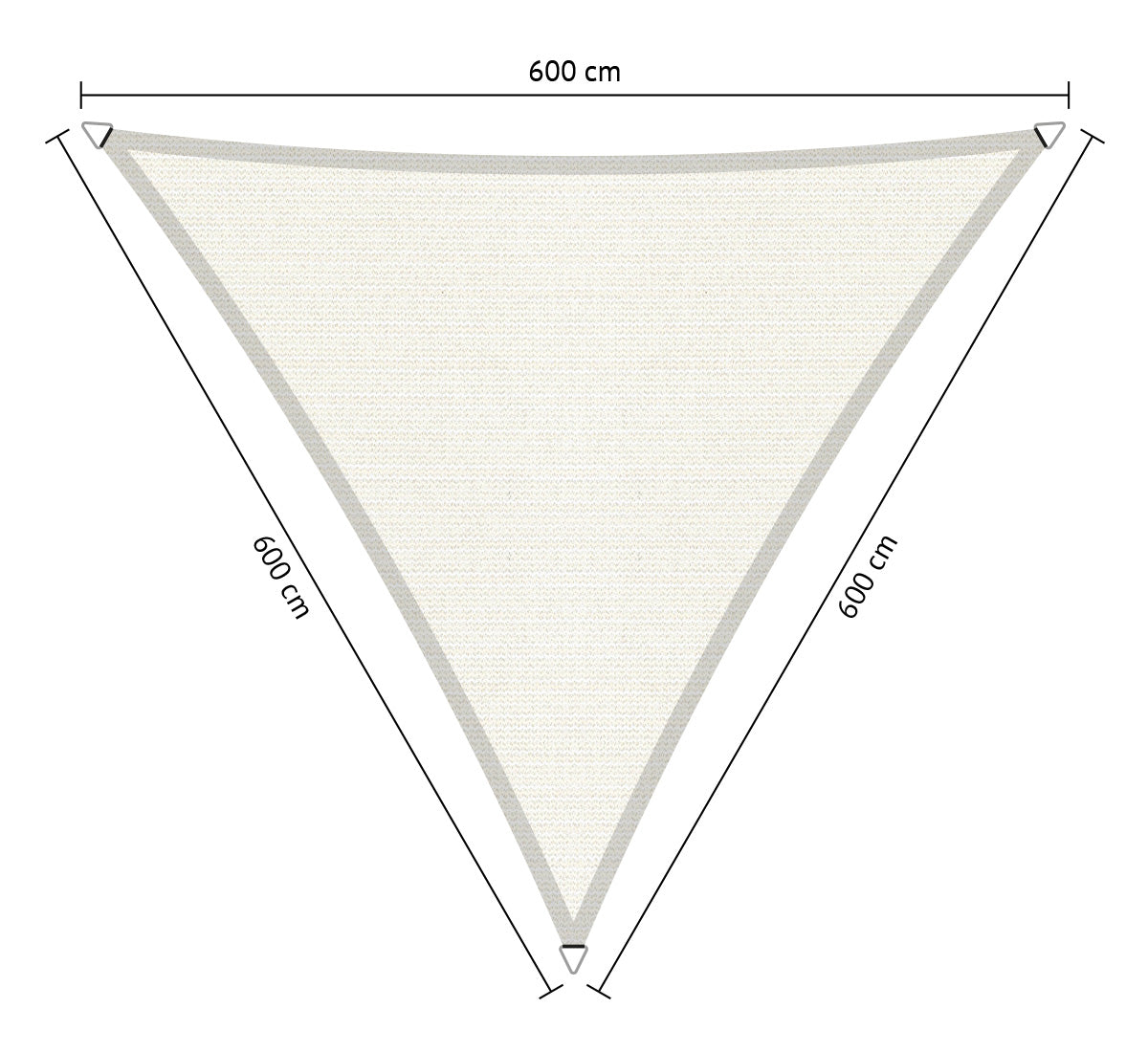 Gelijkzijdig Driehoek Schaduwdoek - Rijpex
