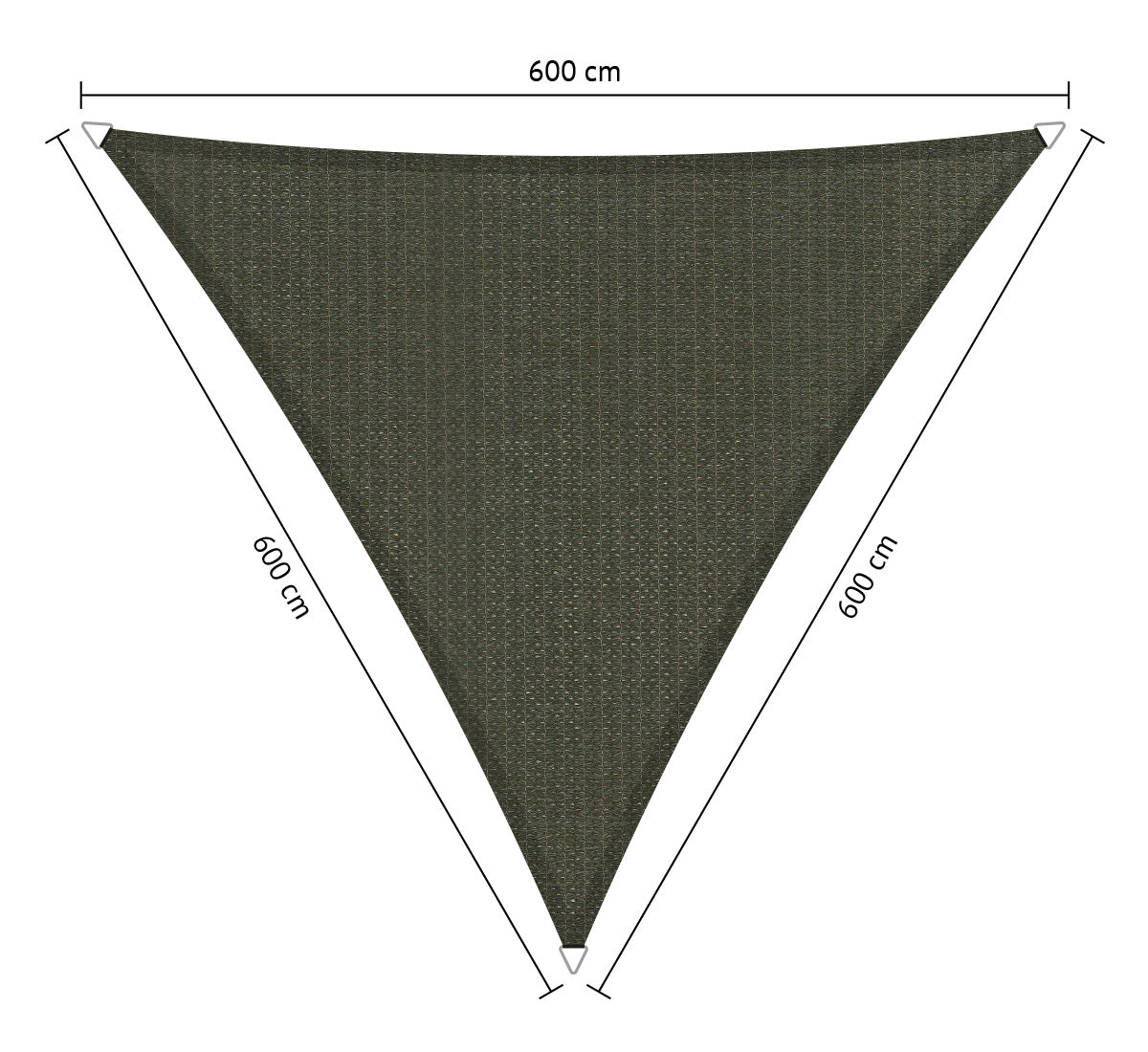 Gelijkzijdig Driehoek Schaduwdoek - Rijpex