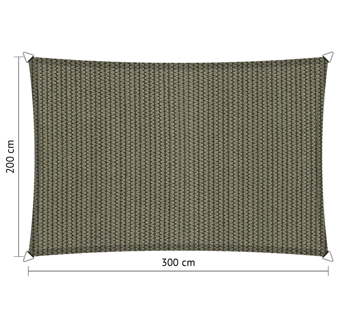 Rechthoekige schaduwdoek - Rijpex