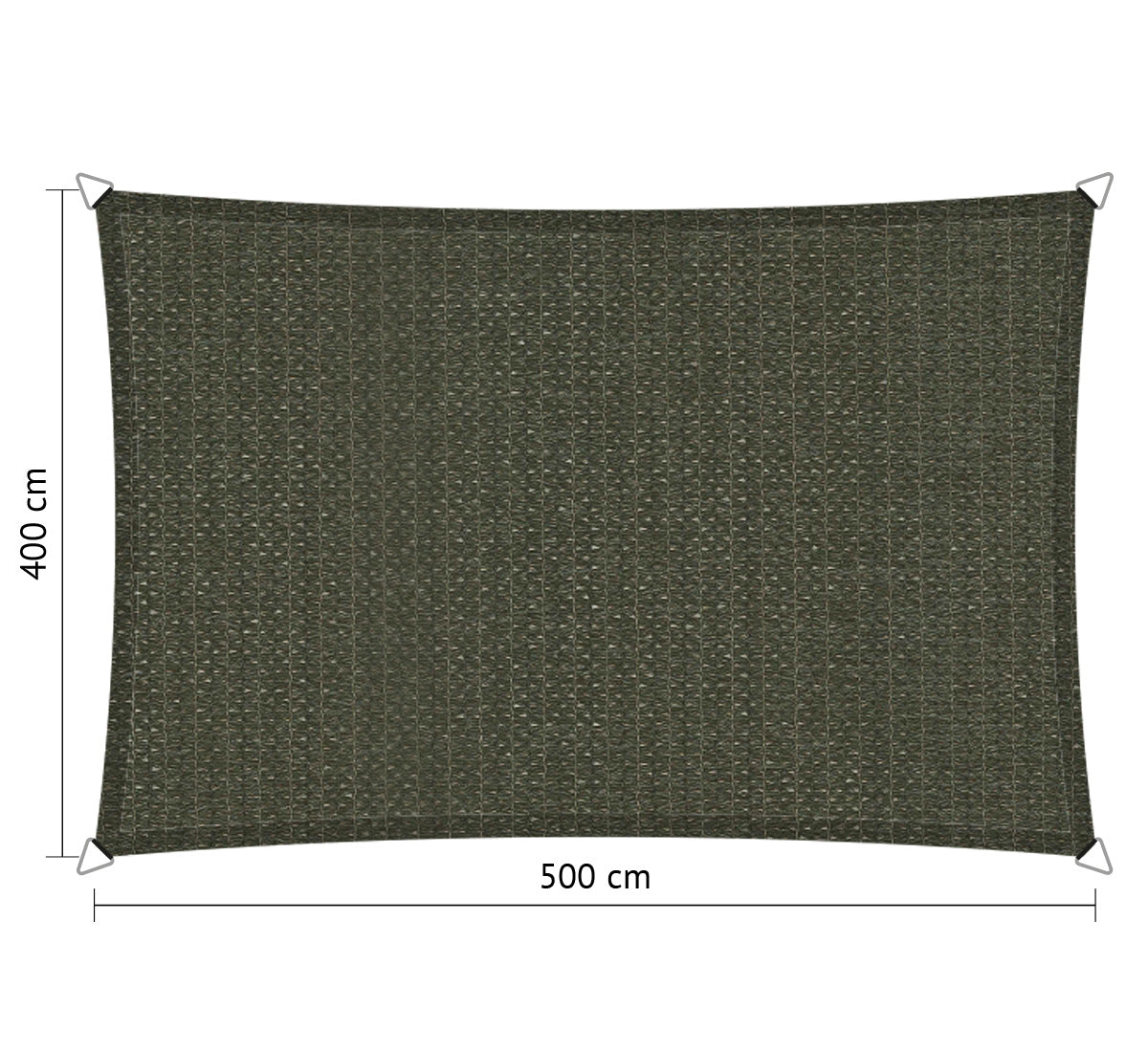 Rechthoekige schaduwdoek - Rijpex