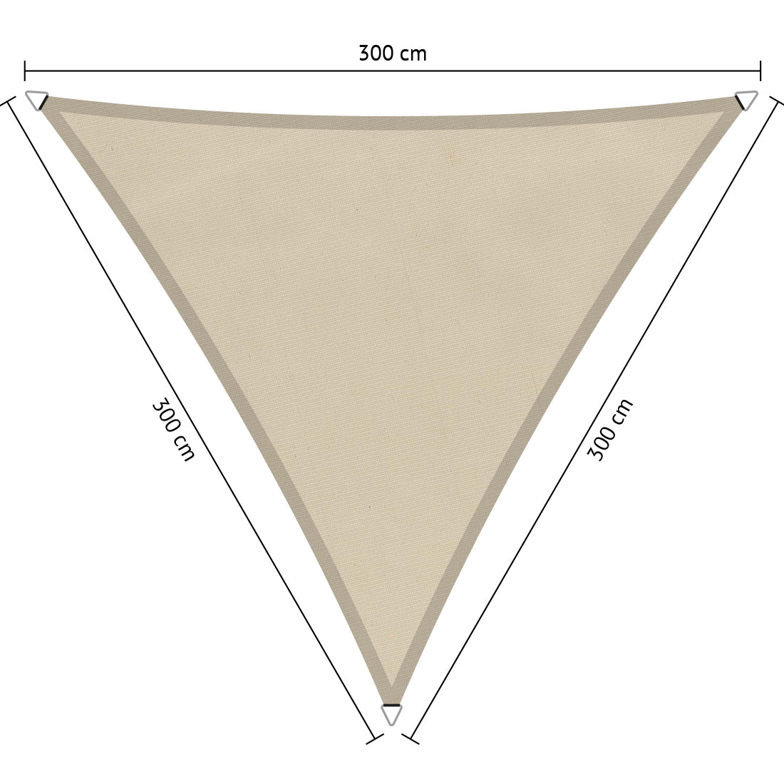 Gelijkzijdig Driehoek Schaduwdoek - Rijpex