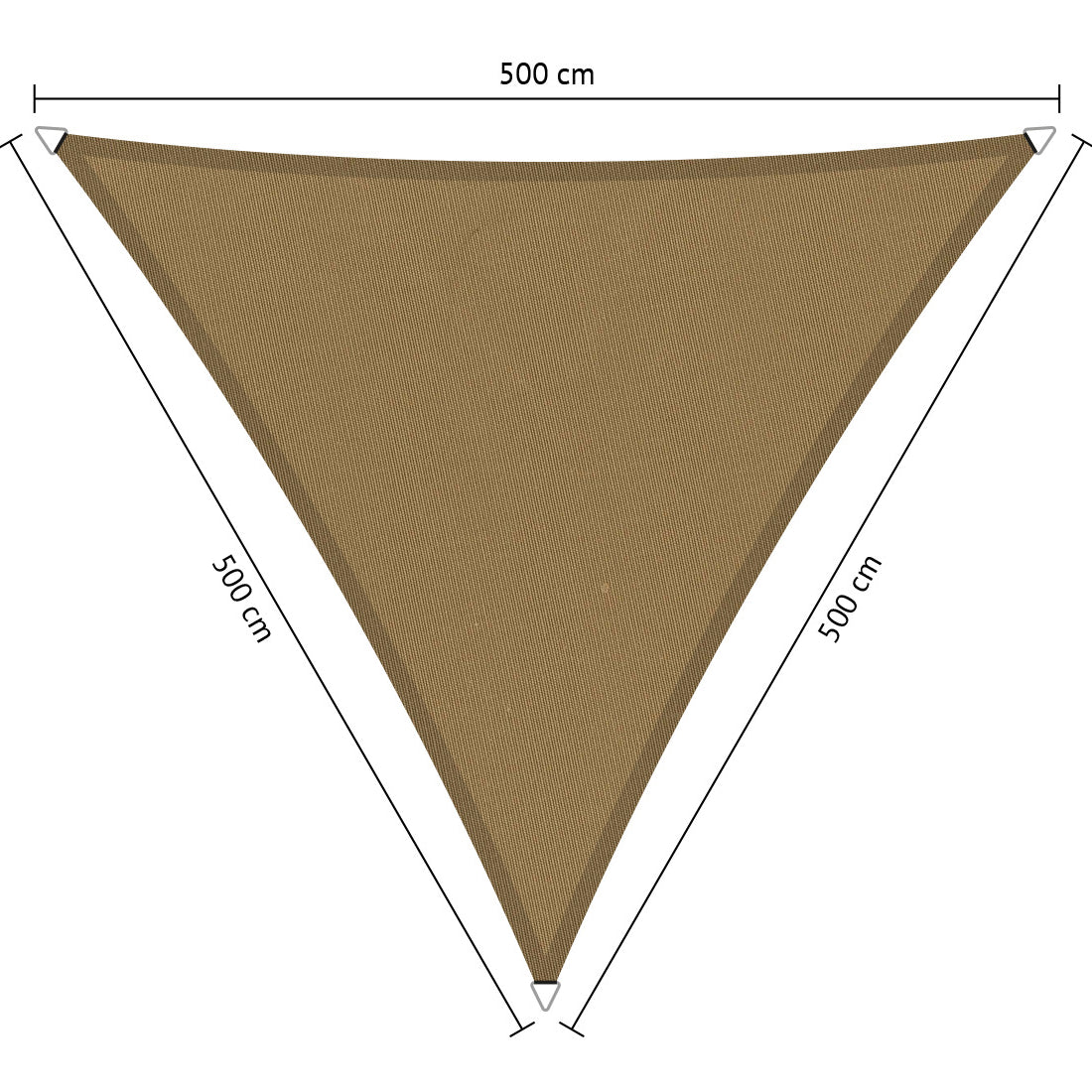 Gelijkzijdig Driehoek Schaduwdoek - Rijpex