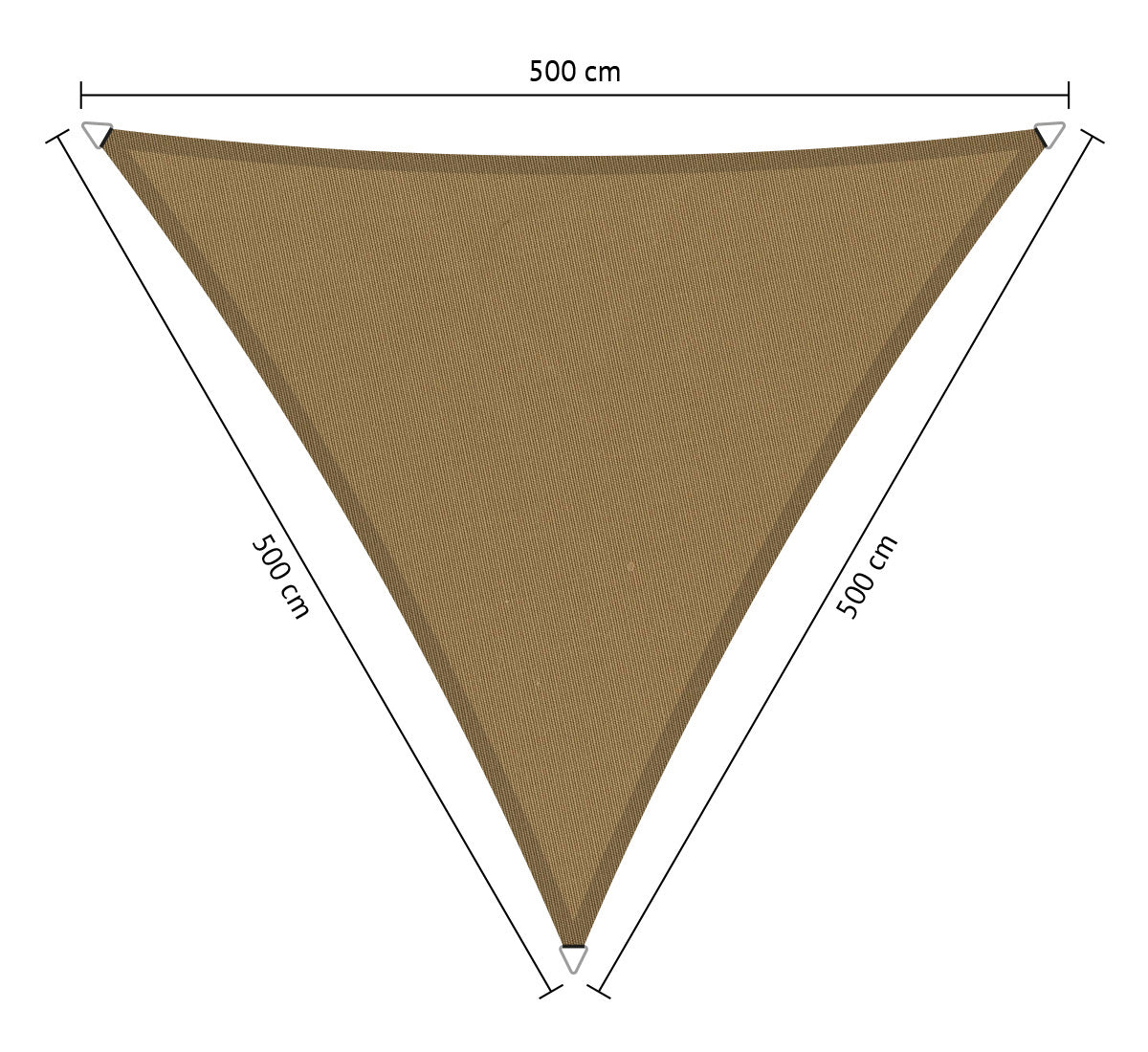 Gelijkzijdig Driehoek Schaduwdoek - Rijpex