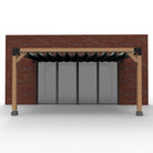 Muur Pergola Hout Pakket | Paaldikte 15x15cm | Harmonicadoek - Rijpex