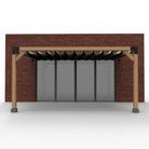 Muur Pergola Hout Pakket | Paaldikte 15x15cm | Harmonicadoek - Rijpex