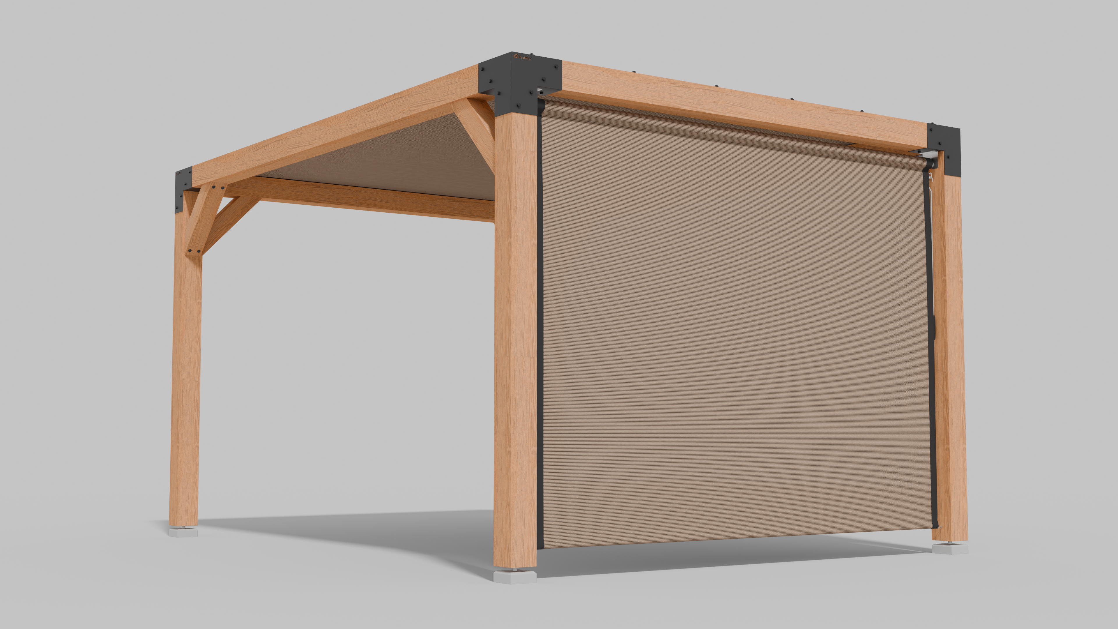 Buiten Rolgordijn HDPE – Schaduwdoek Zijwand Pergola - Rijpex