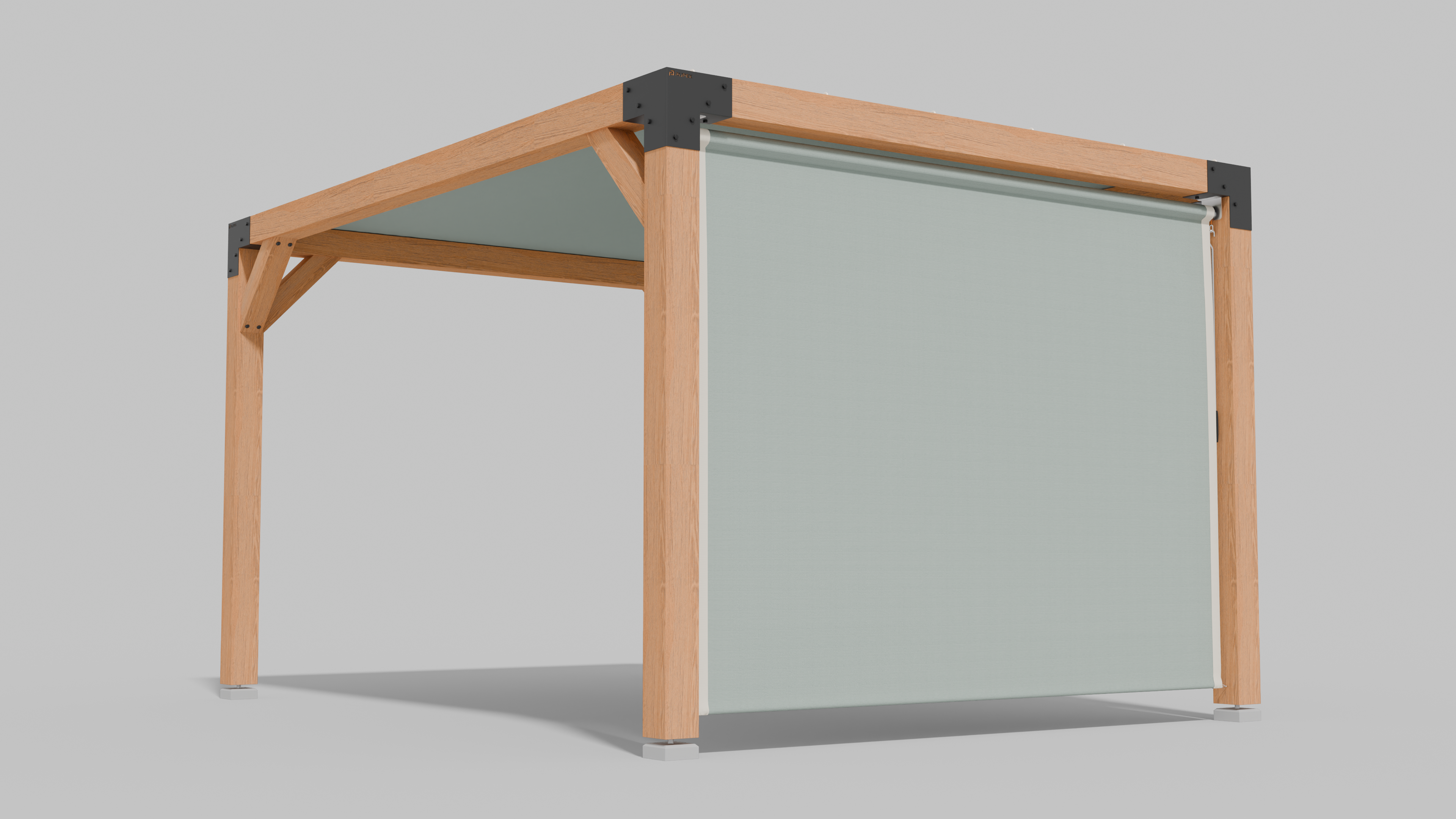 Buiten Rolgordijn HDPE – Schaduwdoek Zijwand Pergola - Rijpex
