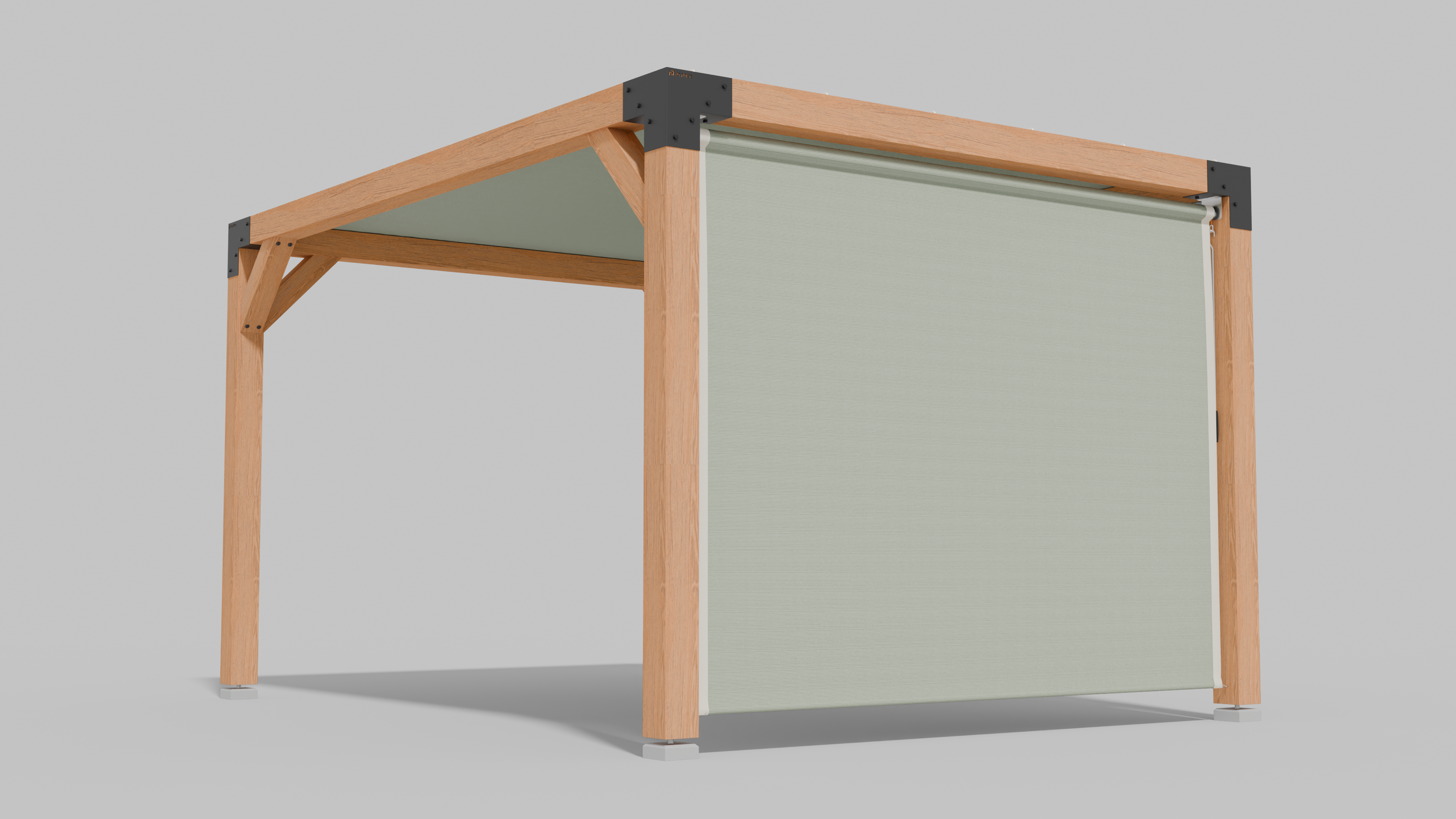 Buiten Rolgordijn HDPE – Schaduwdoek Zijwand Pergola - Rijpex
