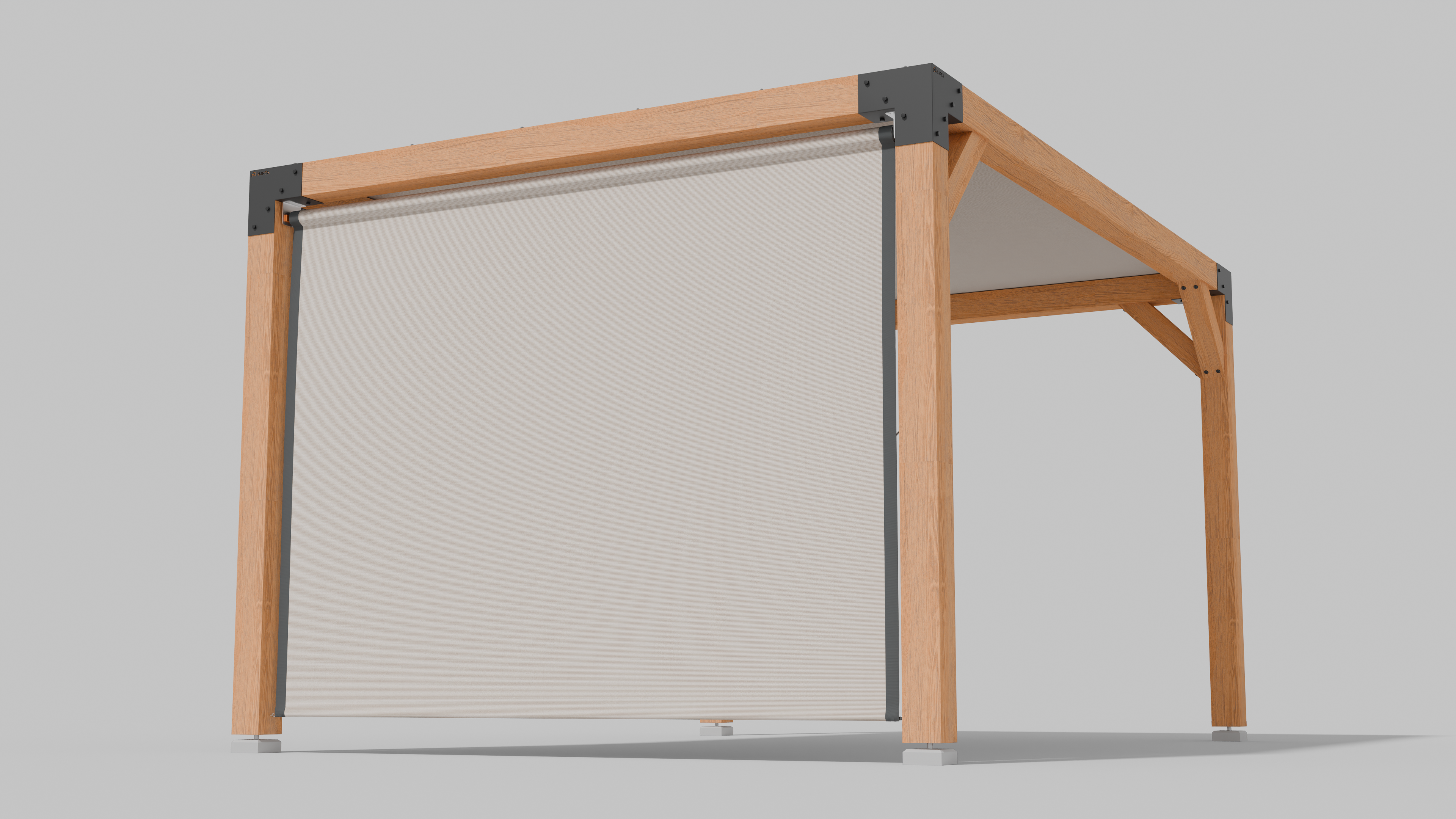Buiten Rolgordijn HDPE – Schaduwdoek Zijwand Pergola - Rijpex