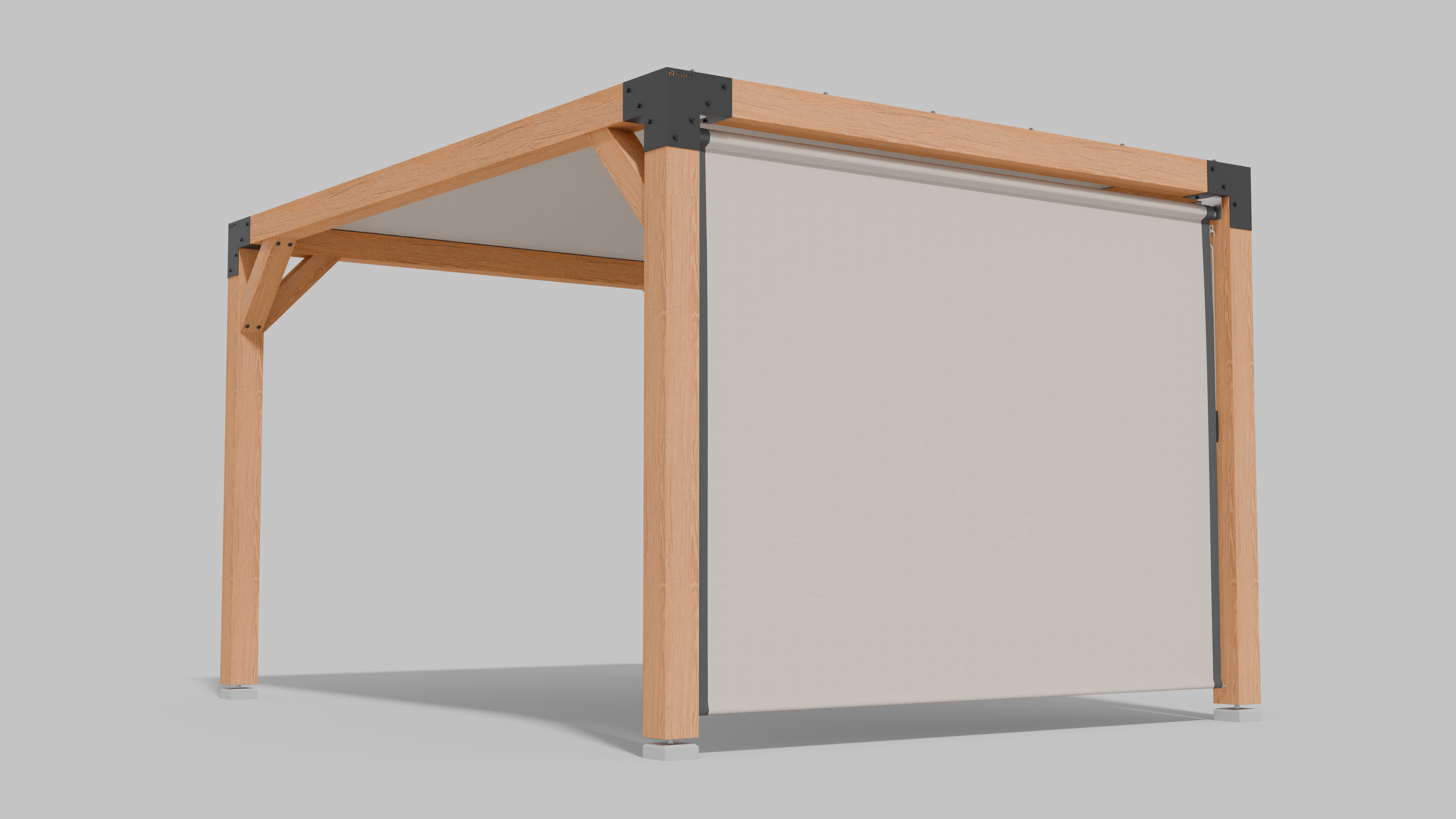 Buiten Rolgordijn HDPE – Schaduwdoek Zijwand Pergola - Rijpex