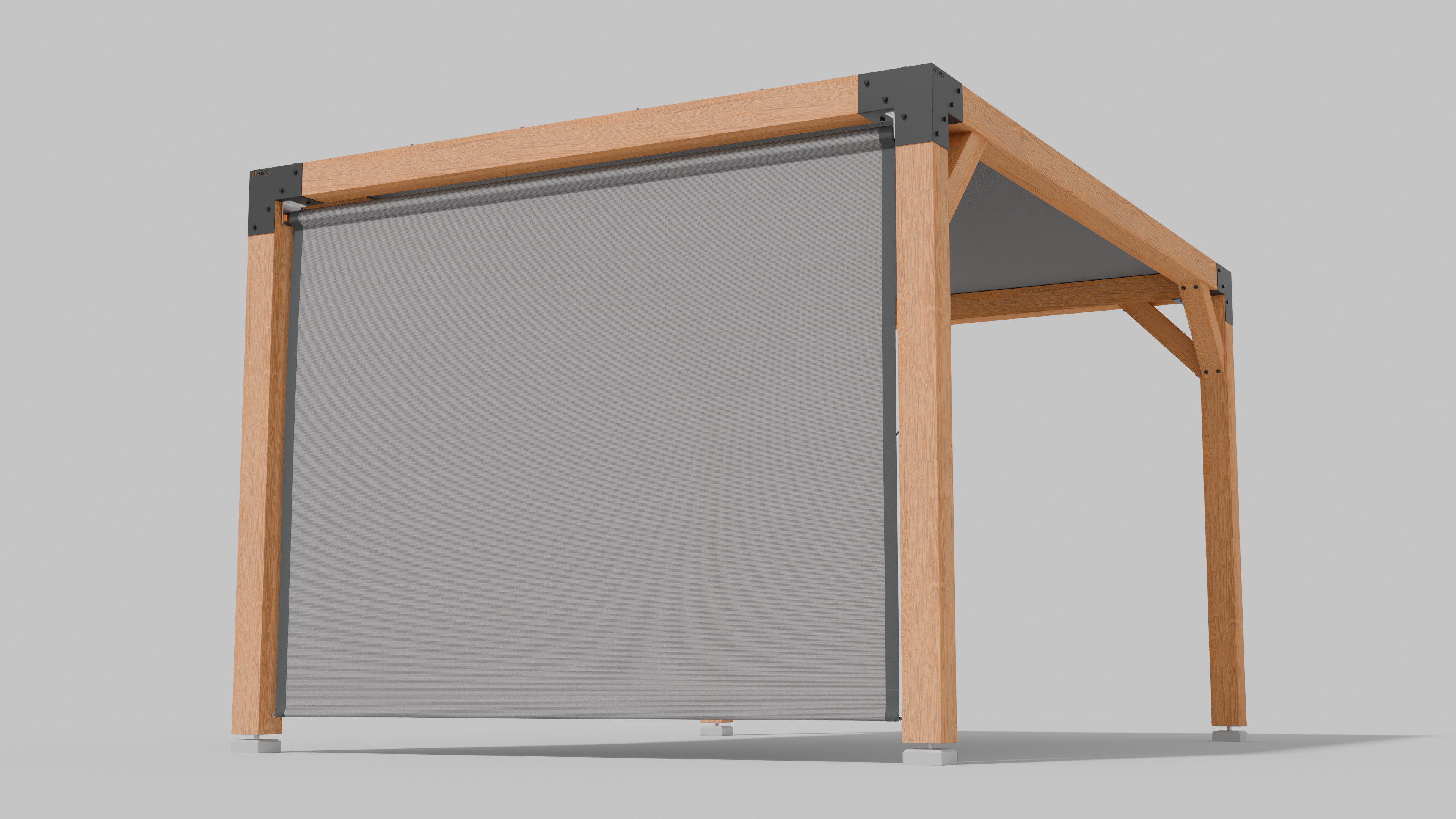 Buiten Rolgordijn HDPE – Schaduwdoek Zijwand Pergola - Rijpex