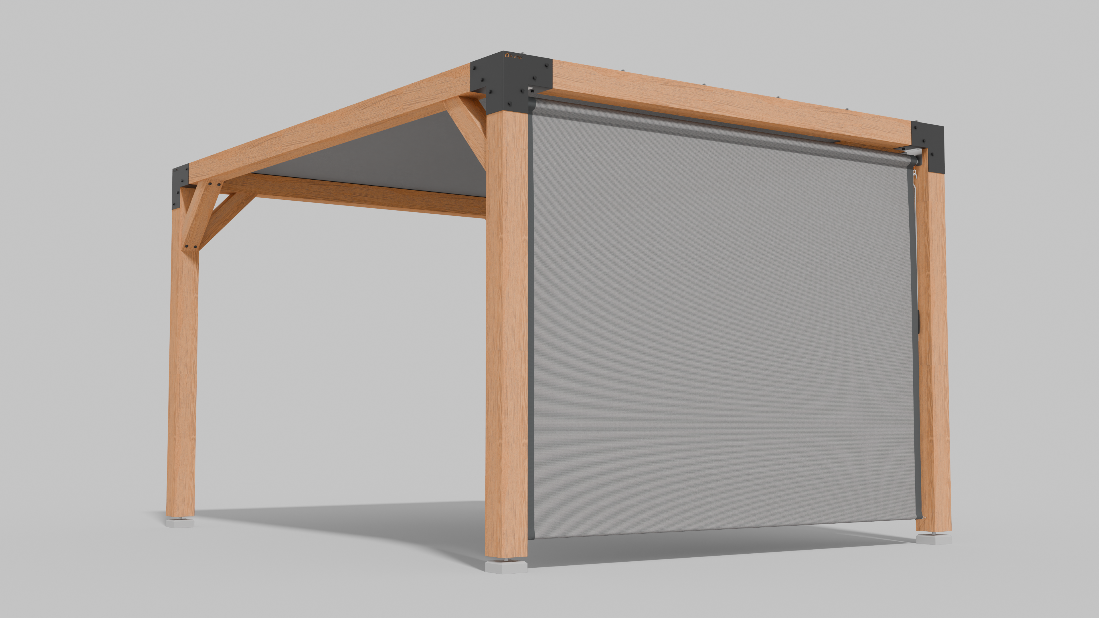 Buiten Rolgordijn HDPE – Schaduwdoek Zijwand Pergola - Rijpex
