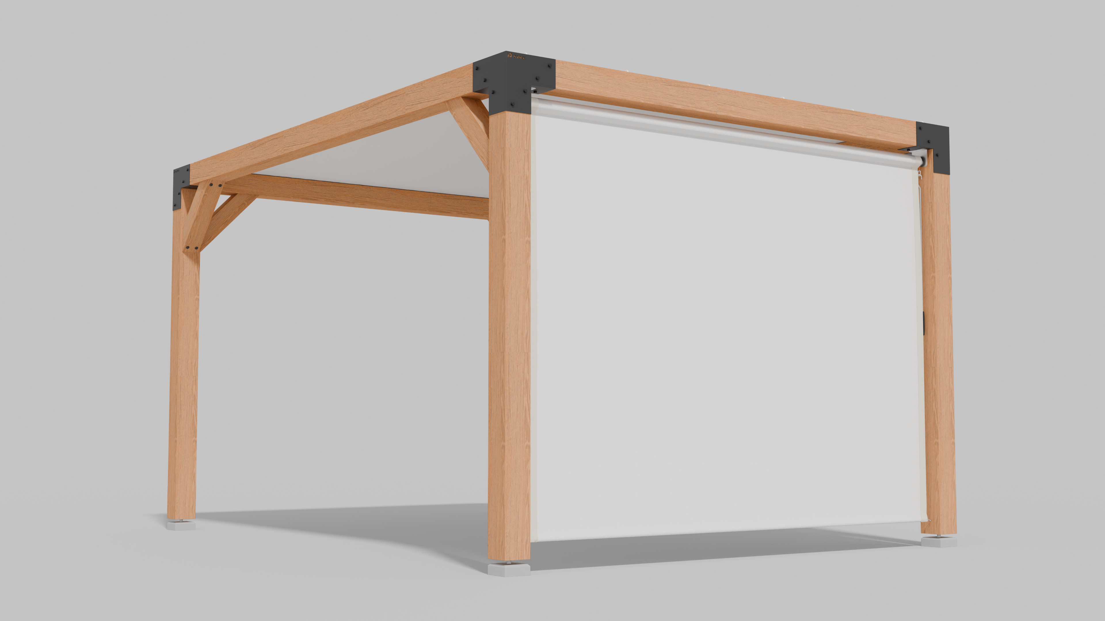 Buiten Rolgordijn HDPE – Schaduwdoek Zijwand Pergola - Rijpex