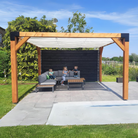 Pergola Hout Pakket | Paaldikte 15x15cm | Harmonicadoek - Rijpex